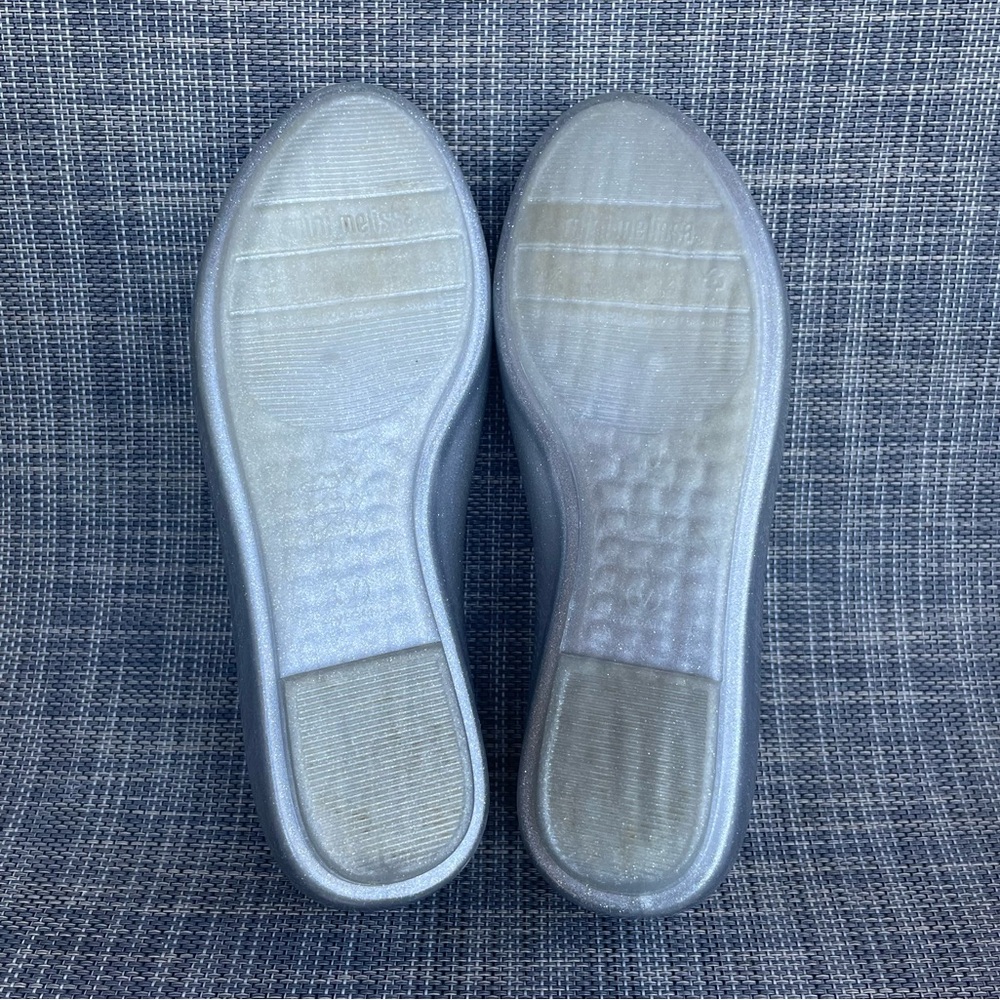 Mini Melissa Sweet Love Cinderella Disney Princess ballet flats Dress Shoes 2 Y - Picture 10 of 11